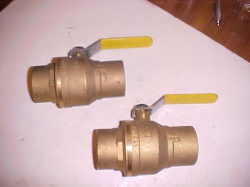 2&#034; BALL VALVES, FULL PORT, HONEYWELL, BRONZE, 600 WOG, BRAND NEW, SWEAT FIT,