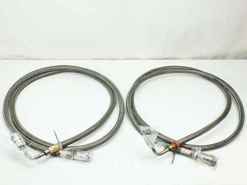 Cti pair 3/4&#034; cryopump vacuum helium compressor lines 10 foot elbow 8043074 for sale