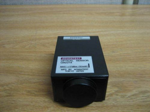 ADVANTEST MODEL Q82214 OPTICAL SENSOR  WAVELENGTH 400-1100nm POWER -80 to +17dB