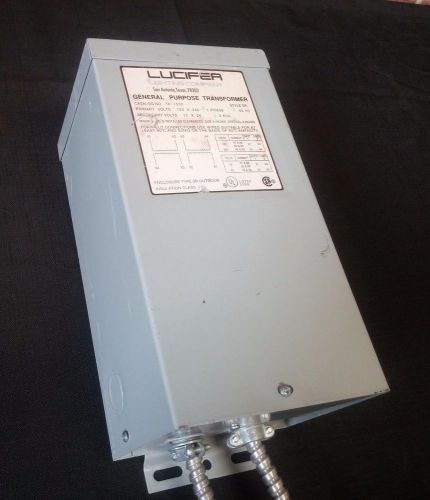 Lucifer lighting general purpose transformer tk-1500 120x240 volts 1500 watts for sale