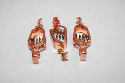 3X NEW Mueller Copper 25C Alligator Automotive Battery Clip 75A 75-Amp USA MADE