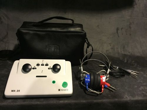 Maico ma-25 portable hearing diagnostic audiometer, complete system for sale