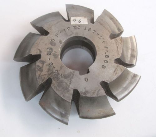 Involute gear cutter. 12 to 13 teeth. #8- 21/2.