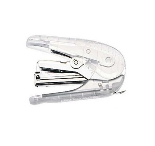 Muji Moma Portable Easy Grip acrylic Stapler with Staple semi-transparant