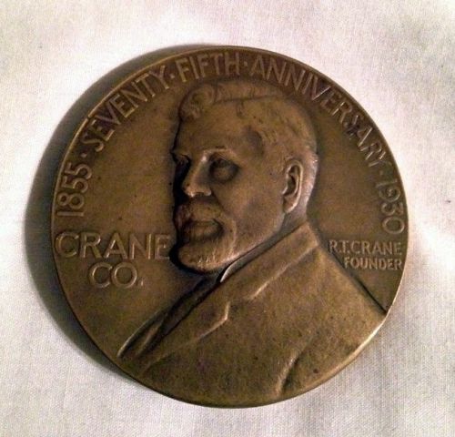 VINTAGE 1930 COMMEMORATIVE TOKEN R.T. CRANE CO CHICAGO CONSTRUCTION