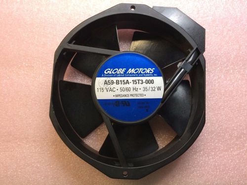 Globe Motors A59-B15A-15T3-000 AC Series Fan 115VAC 35W .38A 2700-3200RPM 1 Unit