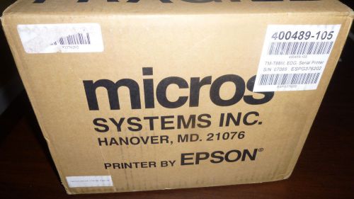 Epson TM-T88111,  EDG, Serial Printer with CablesUser Manual and Power Supply