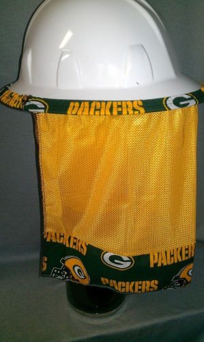 Hard hat neck shade neck protector quick dry mesh made from green bay fabric for sale