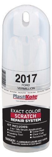 Plastikote 2017 ford vermillion scratch repair kit with 2 in 1 applicator pen for sale