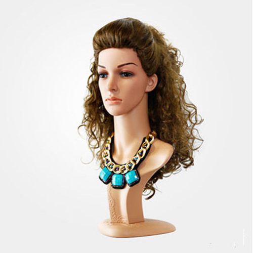 Fashion Retail Plastic Head Mannequin Display for Wig Hat Glasses