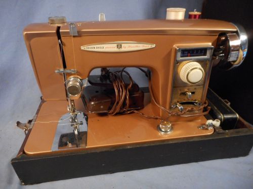 Metal Heavy Duty GOLDEN SHIELD Sewing Machine Powered by Hamilton Beach JAPAN