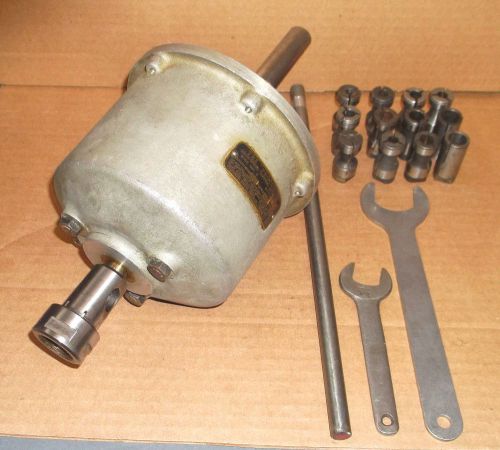 Procunier no 3e tapping head w 3/4&#034; st shank and 12 collets, for sale