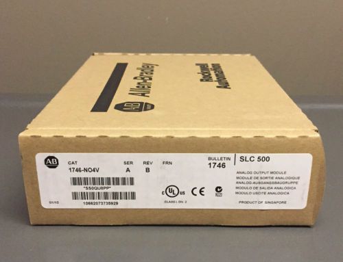 New Sealed Allen Bradley 1746-NO4V /A 1746-N04V SLC 500 Analog Voltage Output