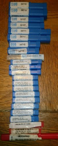 23 pc. sgs carbide endmill lot, s-carb,  z-carb,  new!look! no reserve!! for sale