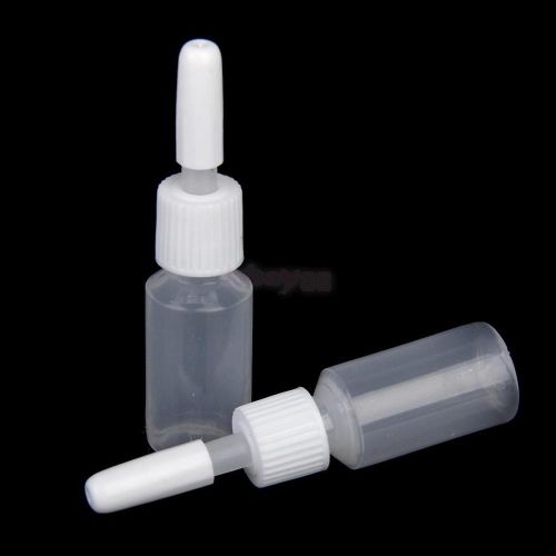 10Pcs 5ml Empty Plastic Squeezable Bottles Tattoo Ink Pigment Eye Liquid Dropper