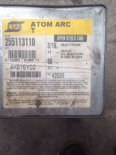 Esab 3/16&#034; Atom Arc T 255113110 42035 Welding Weld Rods