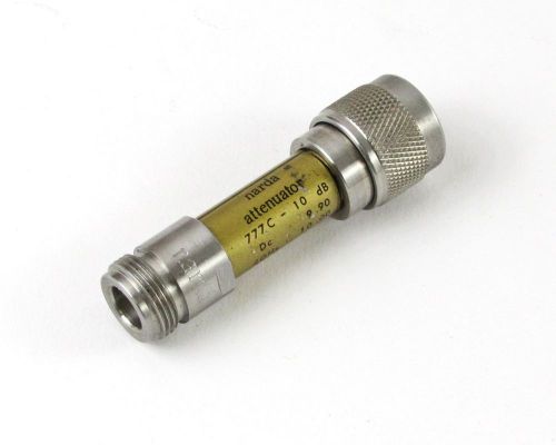 Narda 777C-10 Precision Type-N Fixed Attenuator 10dB, DC-12.4 GHz