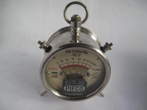 VINTAGE OHMMETER/VOLTMETER/WHATMETER &#034; PIFCO&#034; ALL IN ONE METER 1920&#039;s