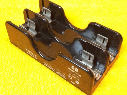 ***PERFECT*** MARATHON 6F30A2S 600 VOLT 30 AMP 2-POLE FUSE BLOCK HOLDER 4100025