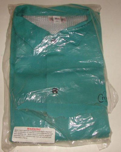 WESTEX Proban FR7A Flame Resistant Welding Jacket Green XL NEW CRONATRON Logo