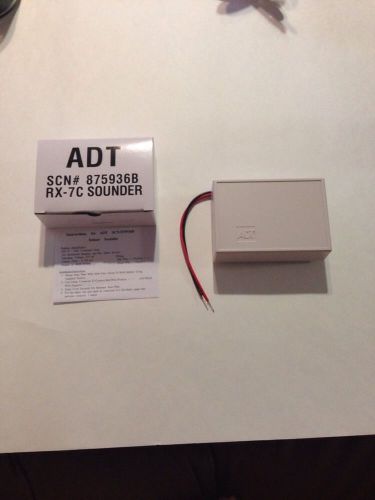 Indoor Sounder Siren Adt Scn# 875936B RX-7C New In Box