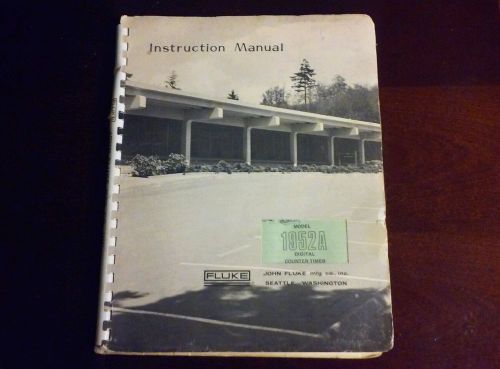 FLUKE 1952A Digital Counter-Timer Instructions Manual w/schematics