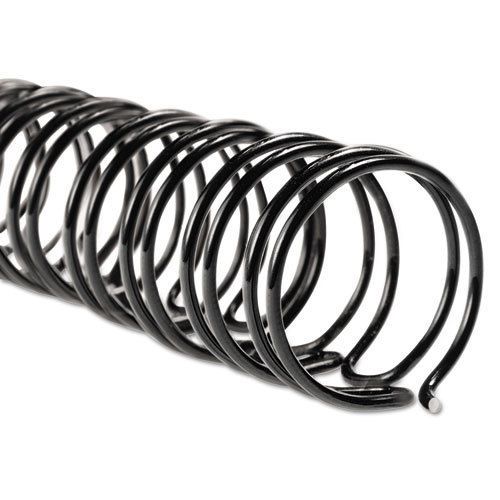 WireBind Spines, 3/8&#034; Diameter, 75 Sheet Capacity, Black, 100/Box