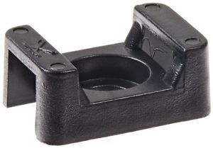 Saddle mount for cable tie, 0.35&#034; slot width, 0.236 screw size, 0.63&#034; width, for sale