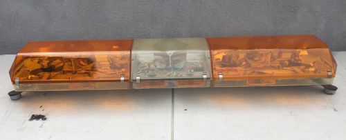 code 3 pse excalibur 47&#034; amber hologen light bar clean excellent cond