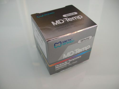 2 X DENTAL MD TEMP Hydraulic TEMPORARY RESTORATIVE FILLING MATERIAL 40G Jar