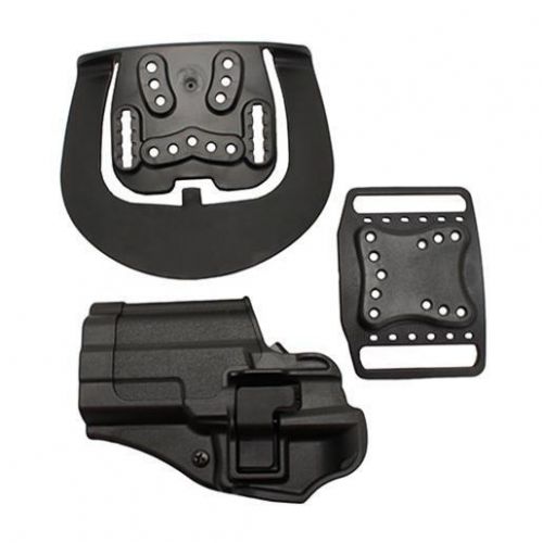 BlackHawk 410508BK-L Serpa CQC Belt &amp; Paddle Holster Plain Matte Black Finish