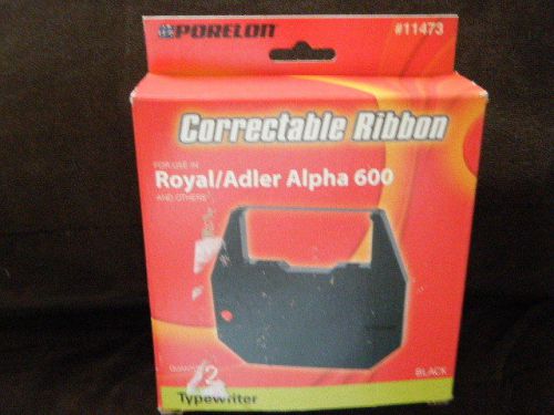 Porelon #11473 Blk Typewriter Ribbon Royal/Adler/Nakajima/Olivetti/Startype 2 PK