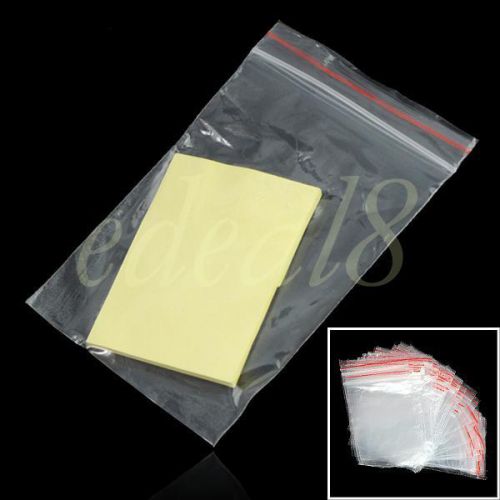 100 Plastic Clear 2.3&#034; x 3.5&#034; Ziplock Zip Seal Jewelry Organizer Reclosable Bags