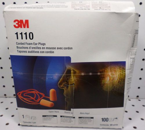 3M 1110 CORDED FOAM EARPLUG (100 COUNT)