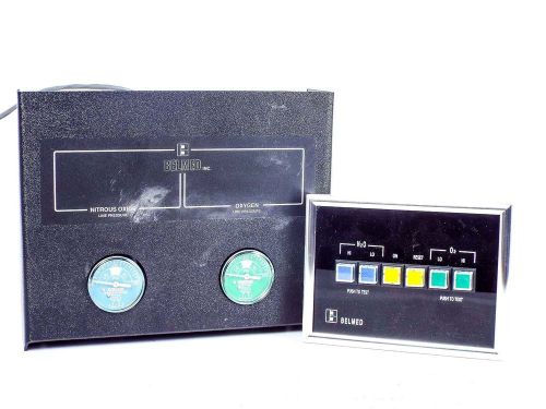 Belmed 4022ba dental nitrous oxide flowmeter manifold for sedation w/ alarm for sale