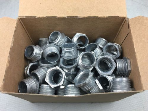 1/2&#034; Conduit Chase Nipples Zinc Die Cast Arlington #501 (box of 84)