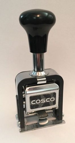 Cosco heavy duty auto-numbering stamp self inking 6 digit - variable repeating for sale