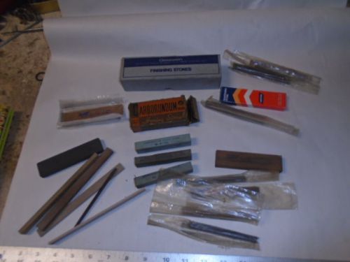 MACHINIST TOOLS LATHE MILL Machinsit Lot of Various Honing Stones Polishing Etc