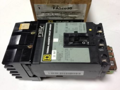 Fa32030 square d iline plugin breaker 120wr0002722 for sale