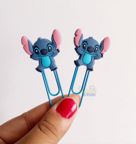 4pcs Lilo&amp;Stitch Note Office Paper Clip Bookmark School Supplies