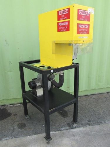 Leister model 10&#039;000s 650 degree heat shrink machine w/ 3/4 hp blower for sale