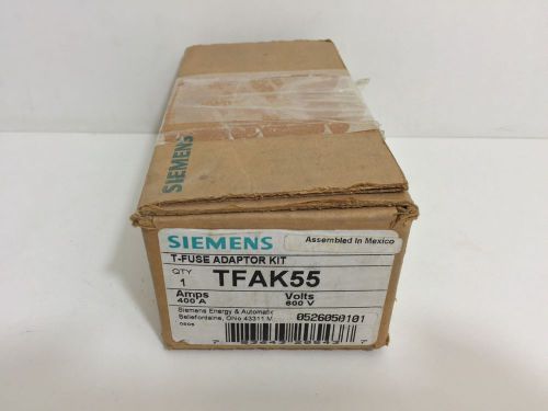 NEW! SIEMENS T-FUSE ADAPTOR KIT TFAK55 400 AMPS 600 VOLTS