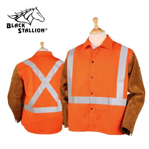 Revco Black Stallion Hi-Vis FR Hybrid Welding Jacket  JH1012-OR