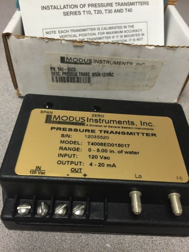 MODUS INSTRUMENTS T4008EC015017  Pressure Transmitter