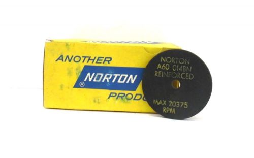 NORTON CUT-OFF WHEELS A60-014BN, REINFORCED, 3&#034; D, 1/4&#034; THICK, 3/8&#034; HOLE SIZE