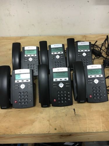 Lot Of 6 Polycom Soundpoint IP 331 VoIP Phone