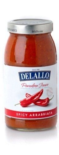 DeLallo Pomodoro Fresco Sauce, Spicy Arrabbiata, 25.25 Ounce (Pack of 6)