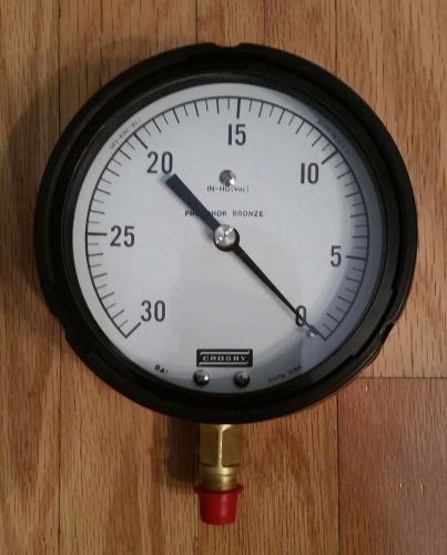 Crosby vacuum pressure gauge for sale