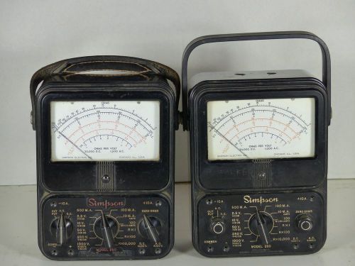 SIMPSON MODEL 260 MULTIMETER - TWO MULTIMETERS, ONE BID