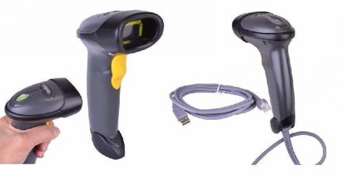 Symbol LS2208 Black Handheld USB Laser Barcode POS Scanner with 6-FT USB Cable